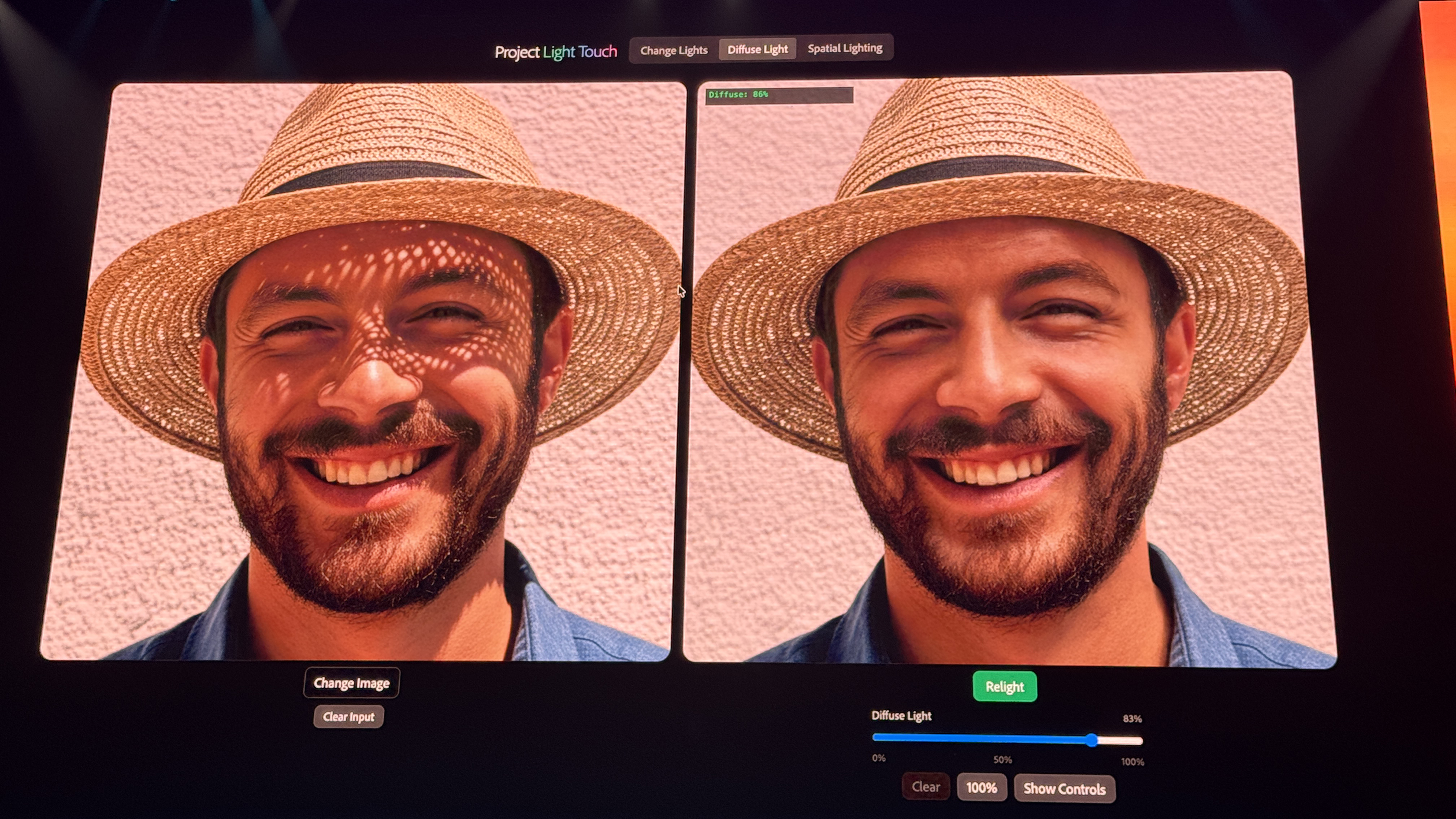 Adobe Max Project Light Touch