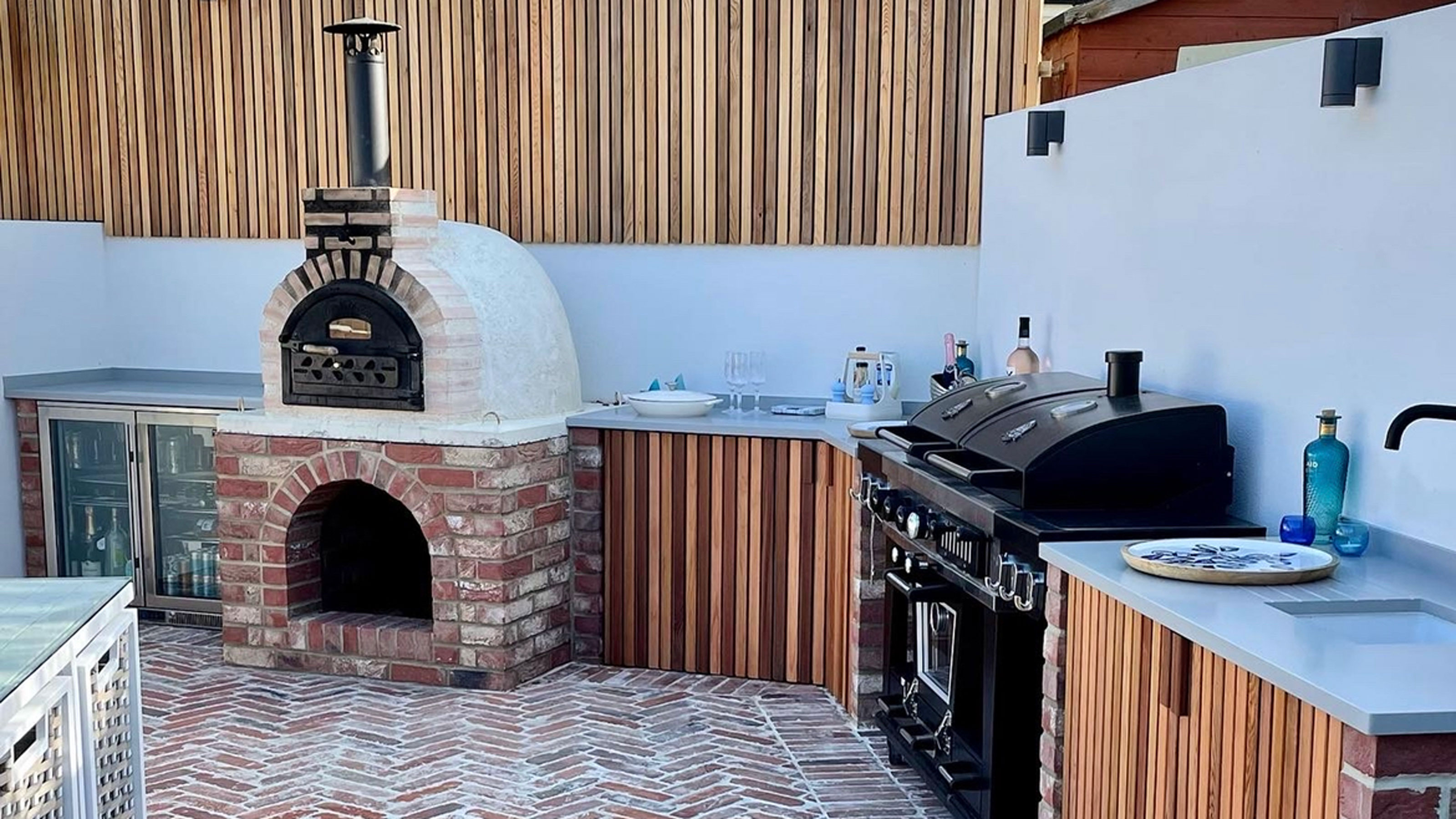 be inspiredthis mediterranean outdoor kitchen renovation