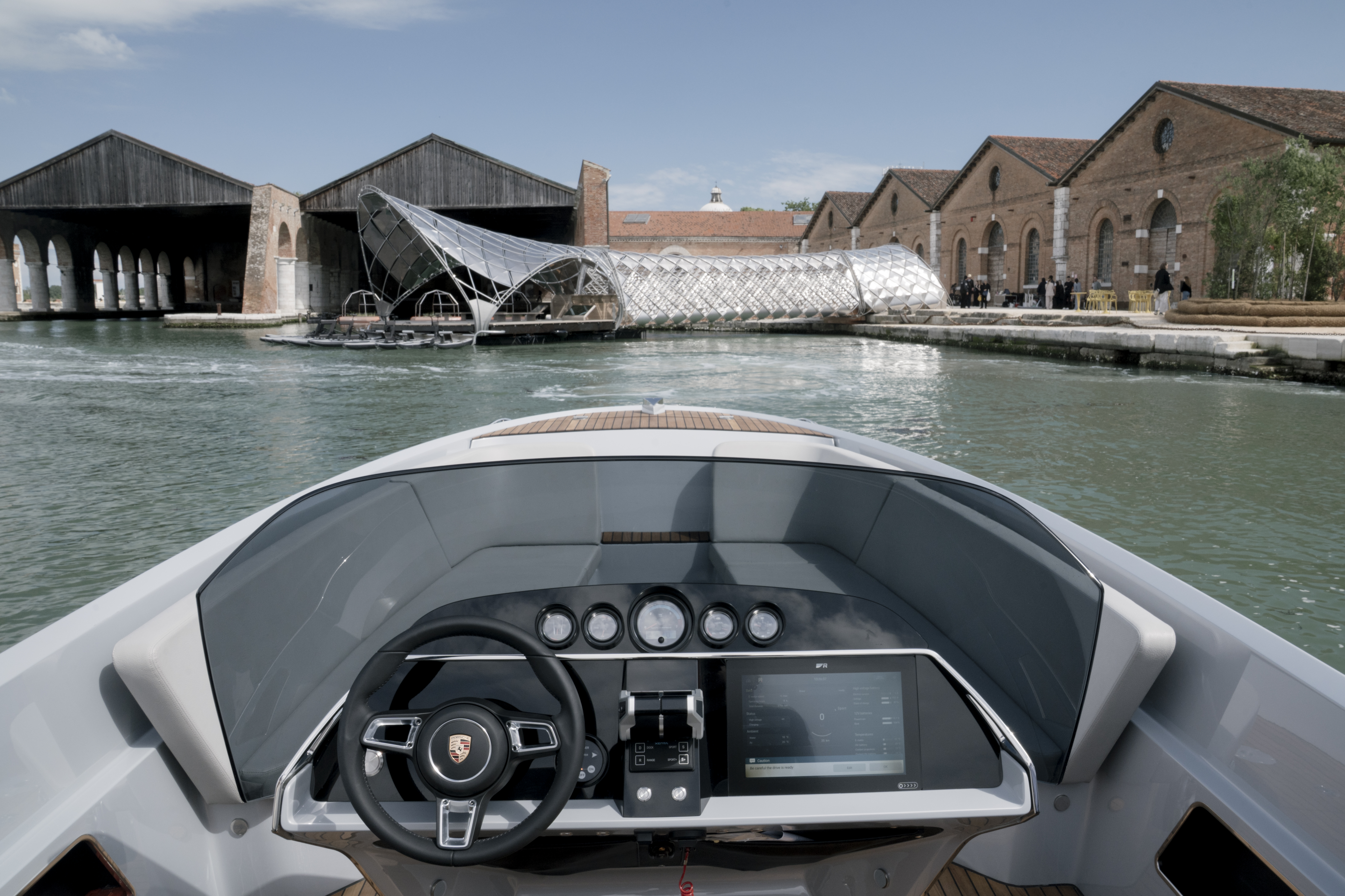 Porsche Gateway to Venice's Waterway installation