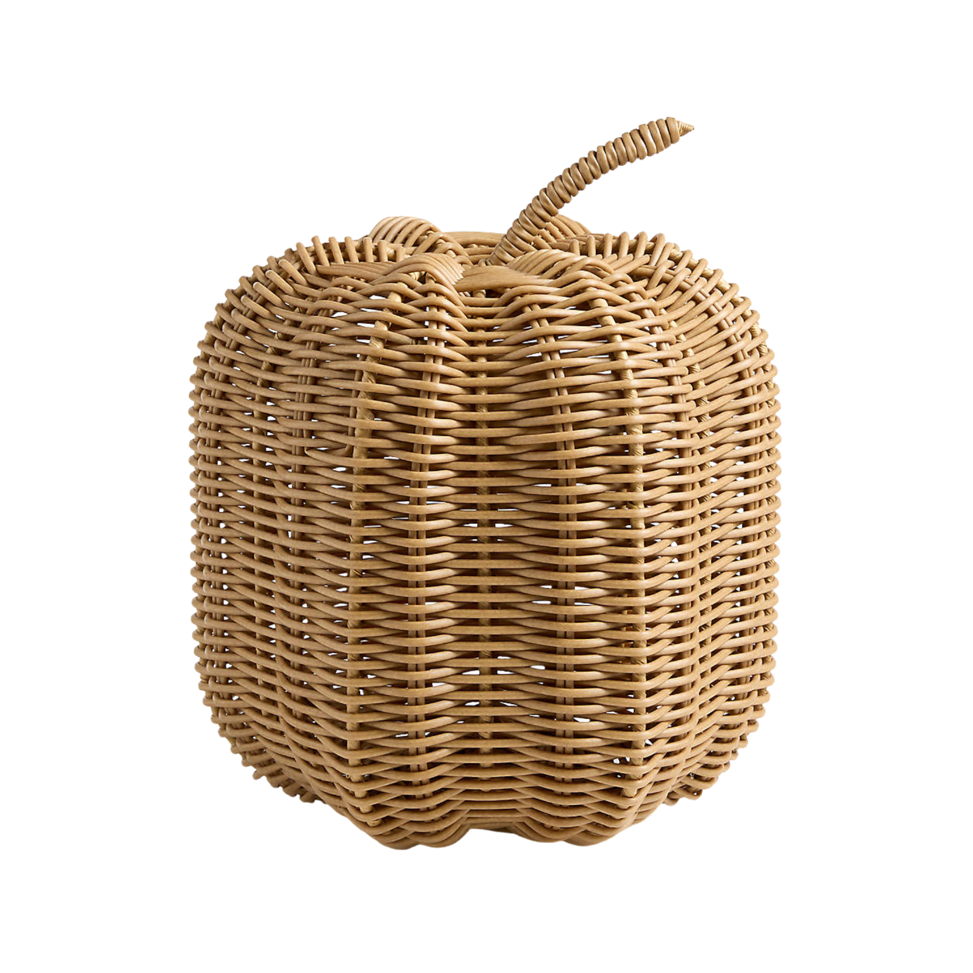 a rattan pumpkin
