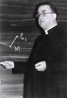 Belgian priest and cosmologist Georges Lema&icirc;tre