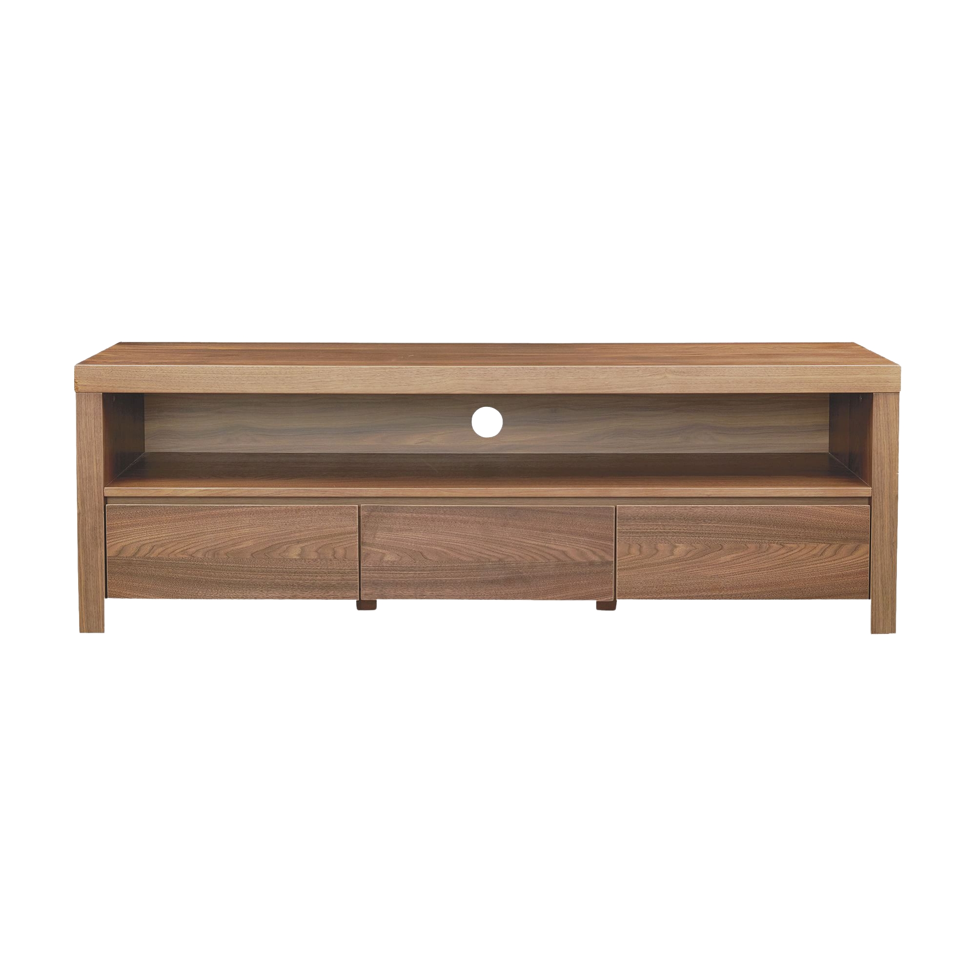Pottery Barn Arcadia Media Console against white background.