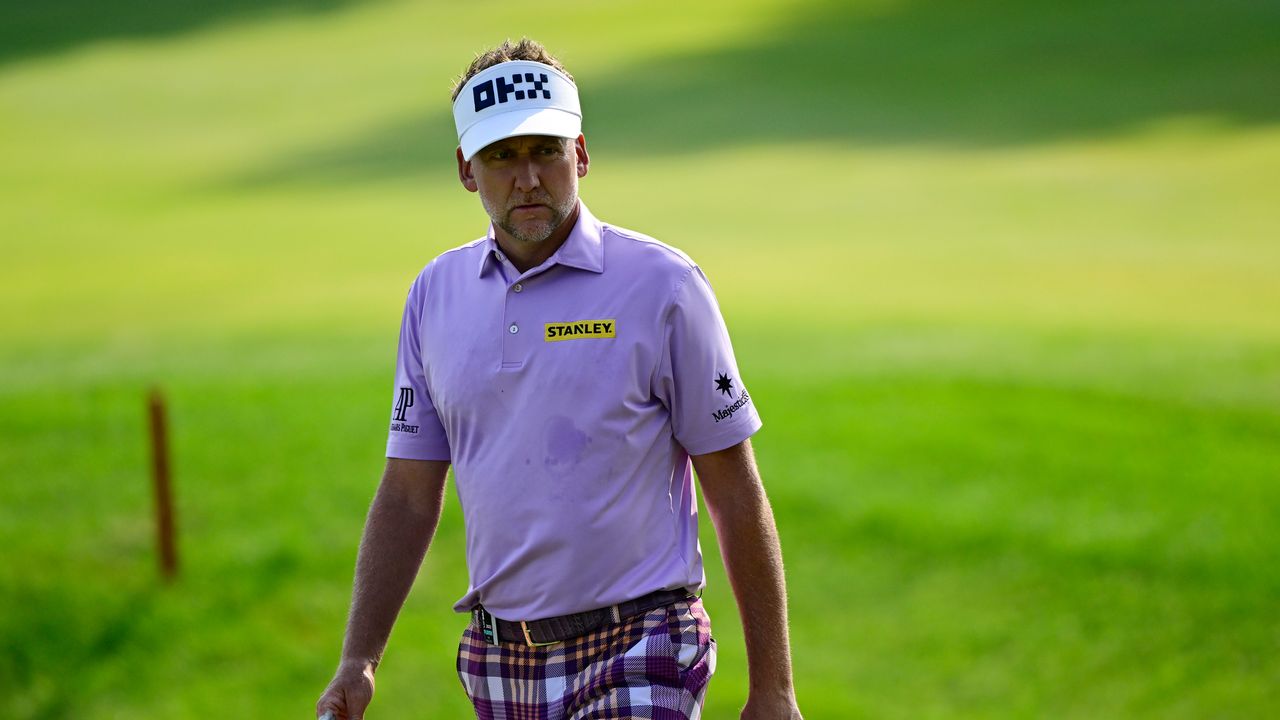 Ian Poulter on day one of the LIV Golf Invitational Chicago