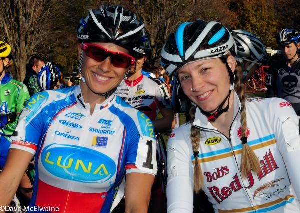 Katerina Nash and Mo Bruno-Roy on the front row