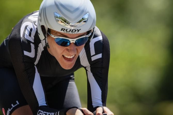 Laura Brown (Colavita) puts in a strong fifth place ride today