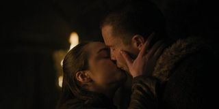 game of thrones season 8 arya gendry kissing hbo