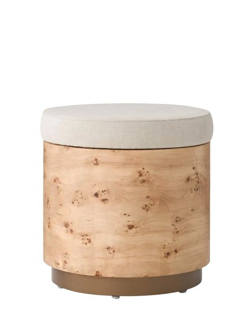 Burl Storage Stool