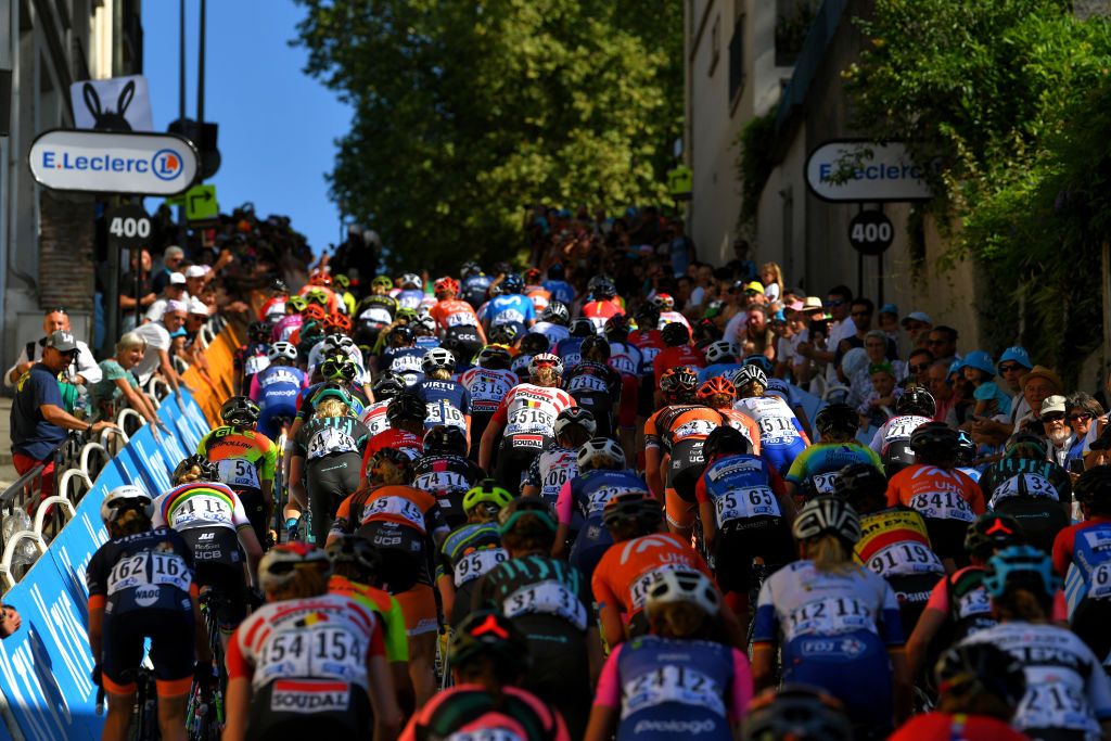The steep climb near the finish in Pau was a launch-pad for attacks