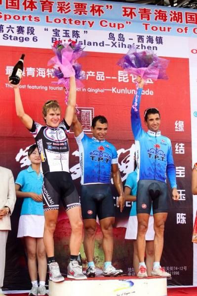 The top three on the podium.