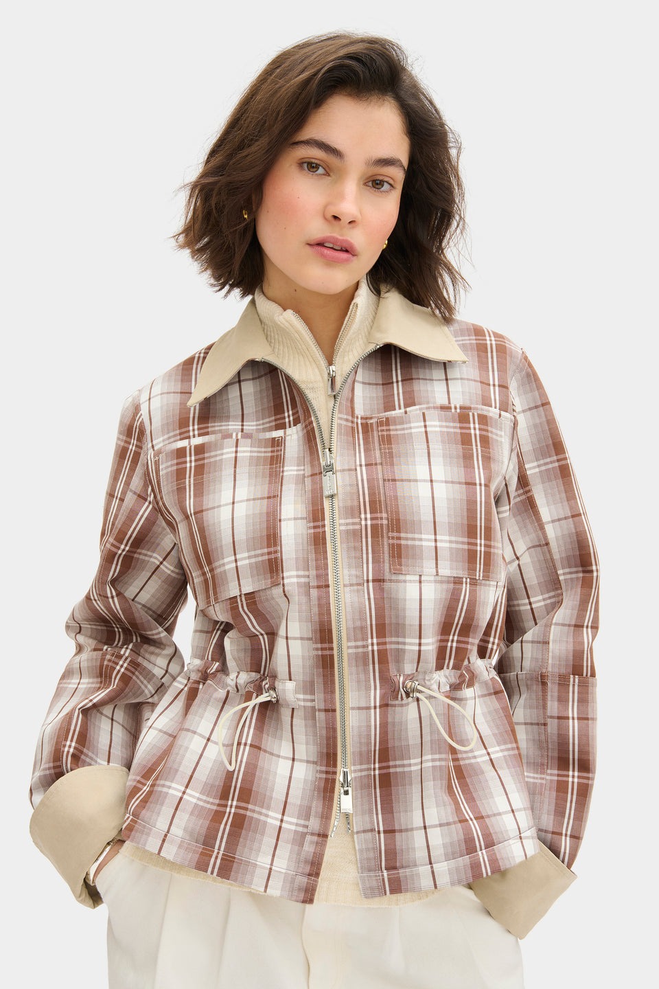 ALIGNE, Mavis Reversible Check Jacket