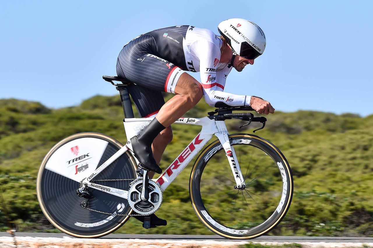 Fabian Cancellara (Trek-Segafredo) in action