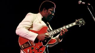 B.B. King performing at the Newport Jazz Festival in Newport, Rhode Island on 6 July, 1969