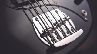 Sterling by Music Man SUB Ray5 bridge close-up