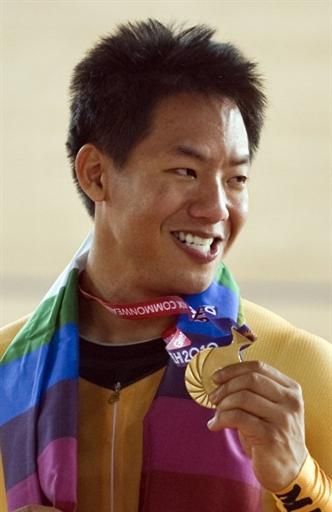 Men's keirin gold medalist Josiah Ng (Malaysia)