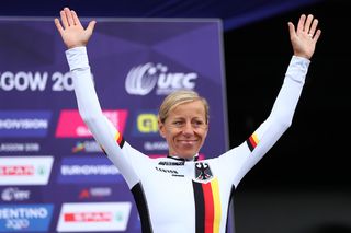 Trixi Worrack happy to be on the podium