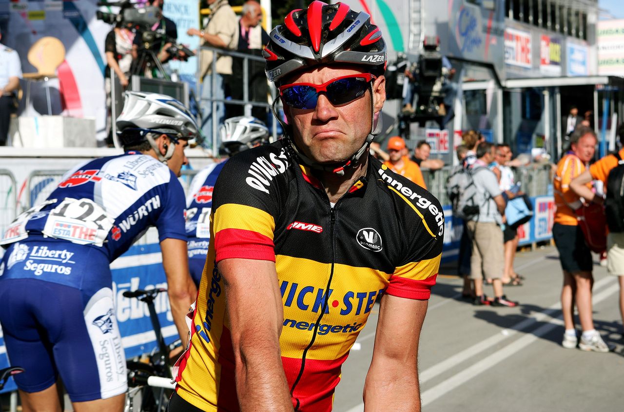 Serge Baguet in the Belgian national champions jersey