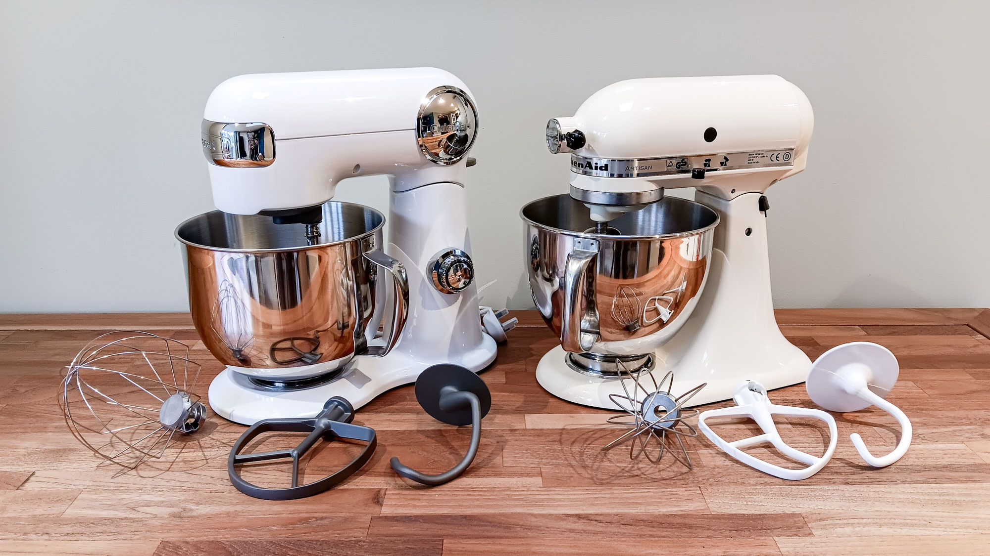 Cuisinart Precision Master and KitchenAid Artisan stand mixer