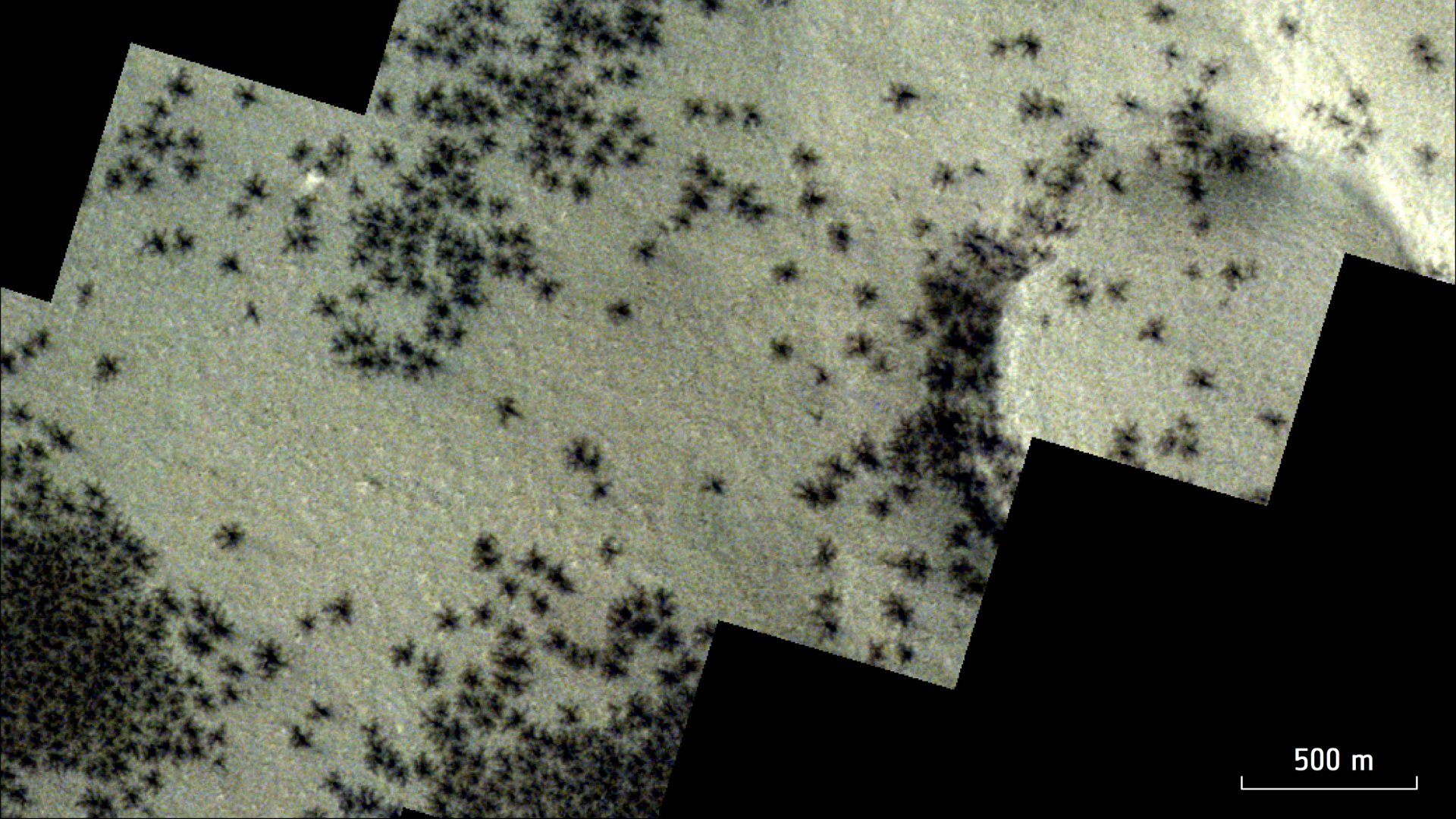 Satellites spot clusters of ‘spiders’ sprawled across Mars’ Inca City (photo) Space