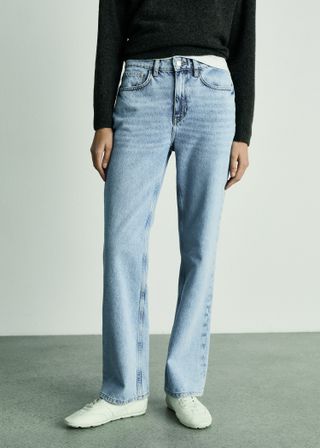 Matilda Medium-Rise Straight-Fit Jeans