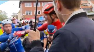 Senechal in dustup with Walscheid after Sparkassen Münsterland crash