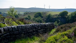 Dry stone wall landscape on 8th June 2023 in Todmorden, United Kingdom