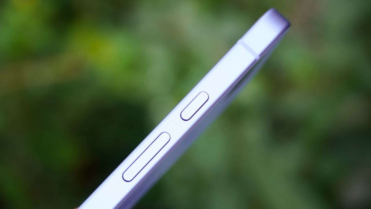 The Google Pixel 10a in the Lavender colorway.