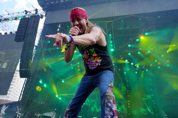 Poison onstage in Atlanta