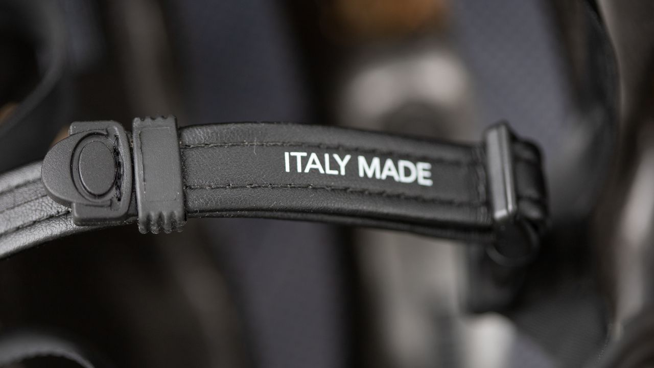 Kask Utopia aero helmet detail of chin strap