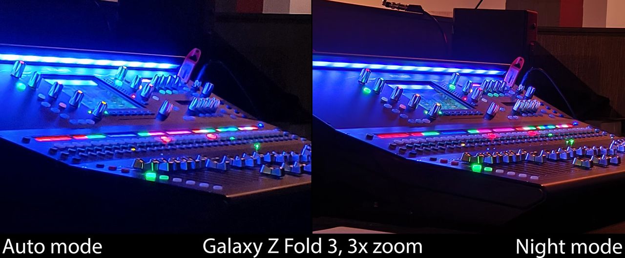 Camera Compare Z Fold 3 Night