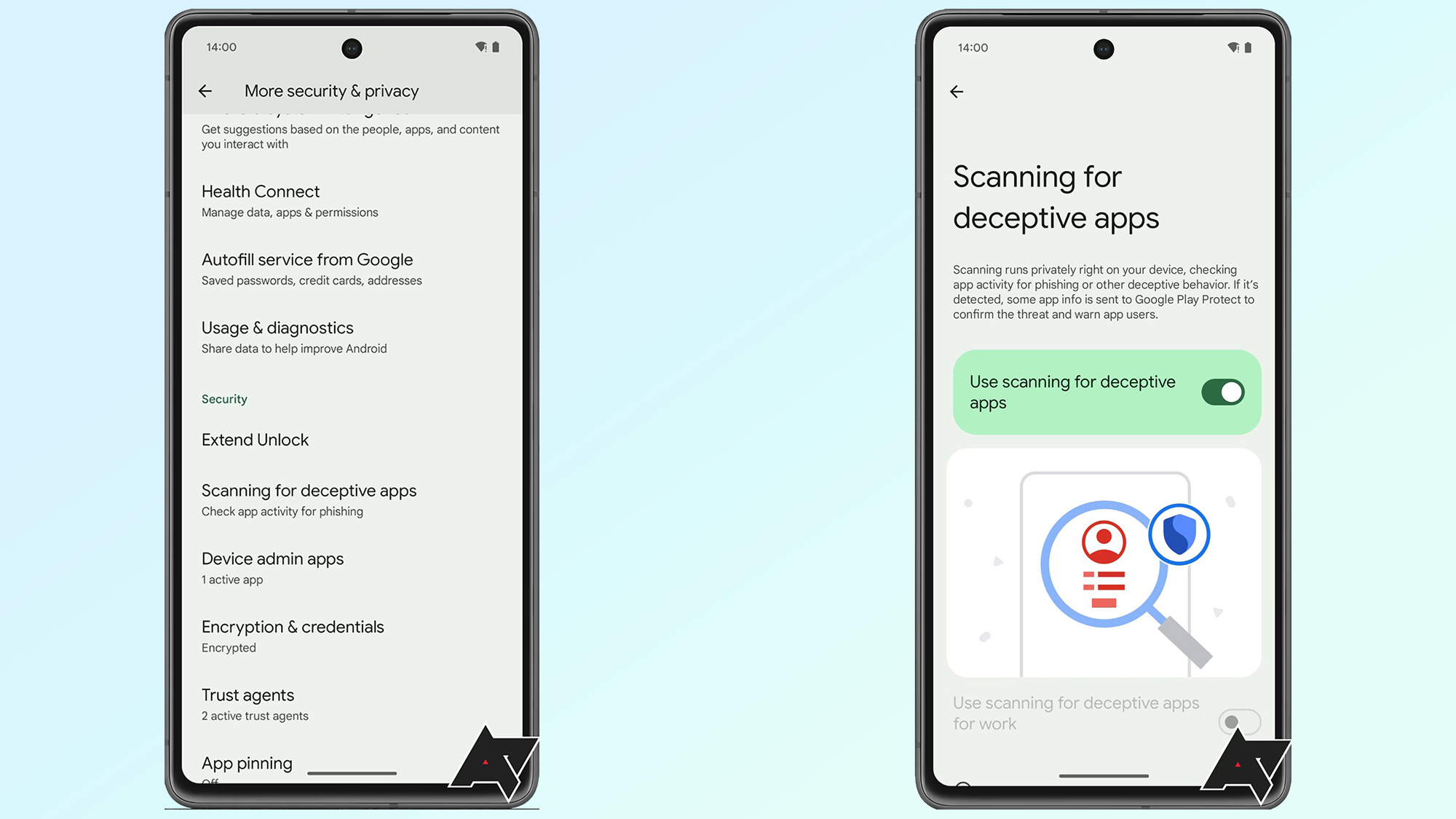 Android 14 QPR2 Beta-Funktion zum Scannen nach betrügerischen Apps