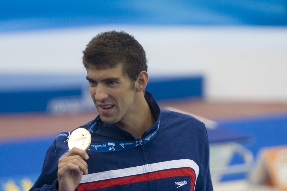 Michael Phelps has the most Olympic gold medals of any individual in the history of the games. Above, Phelps at the Fina World Aquatics Championships in 2009.