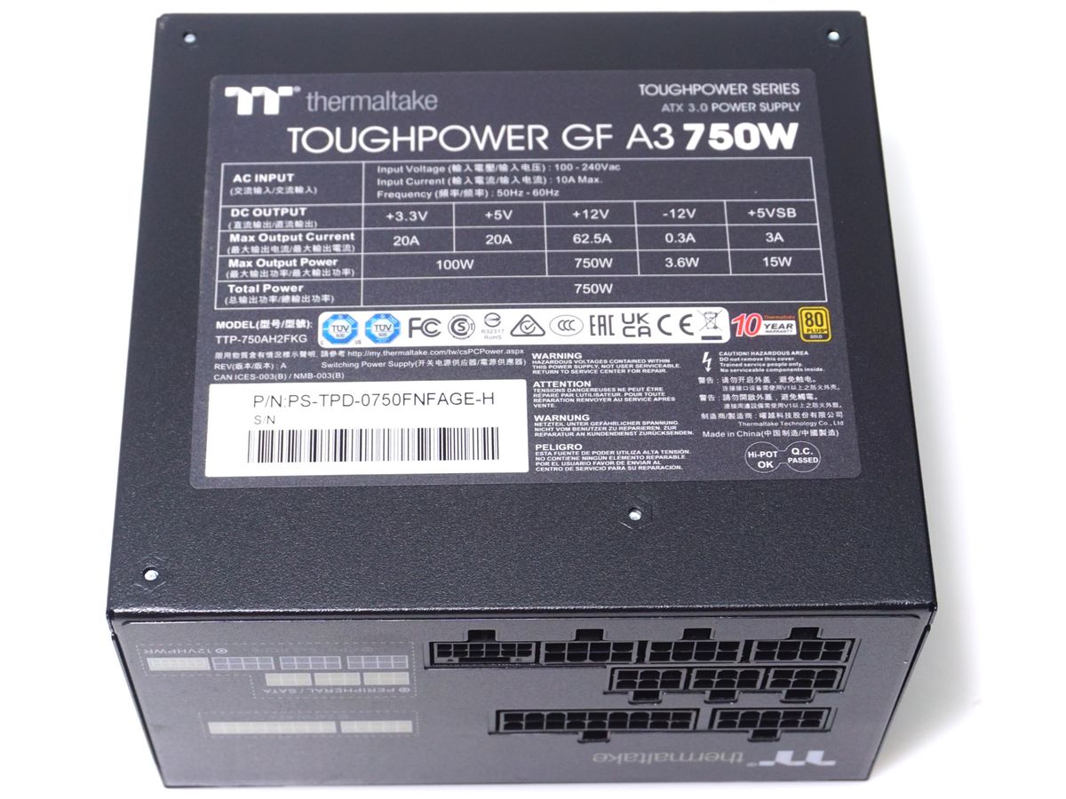Thermaltake Toughpower GF A3 750W PSU Review | Tom's Hardware