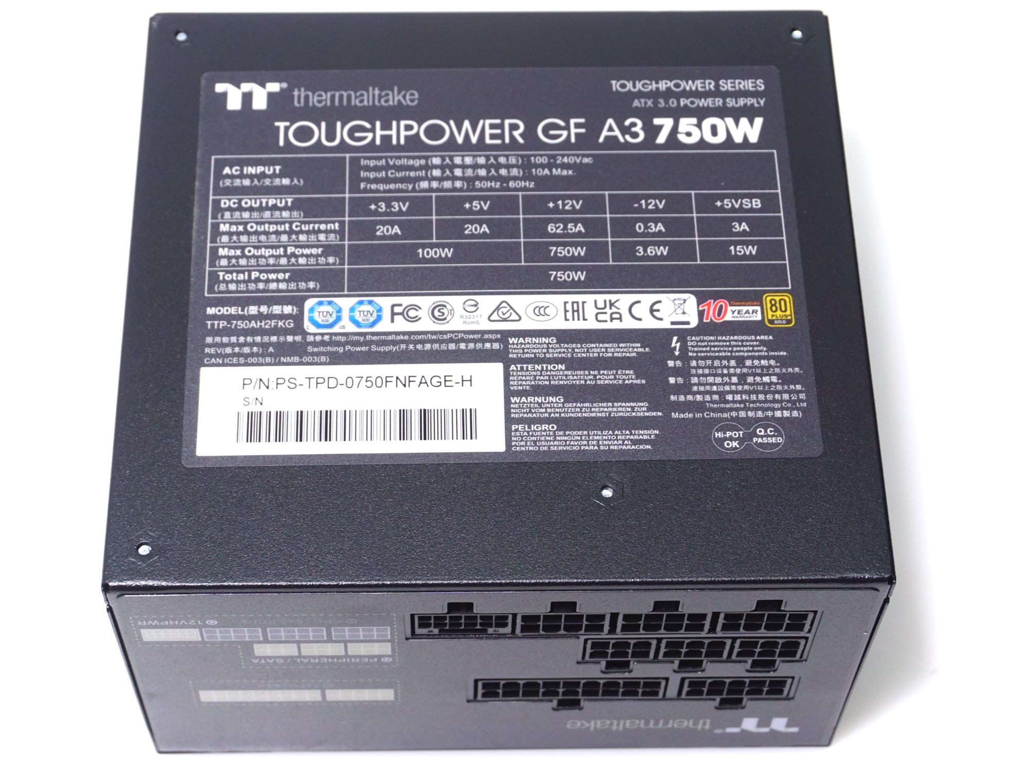 Thermaltake Toughpower GF A3 750W PSU