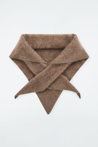 Pure Brushed-Cashmere Triangle Scarf