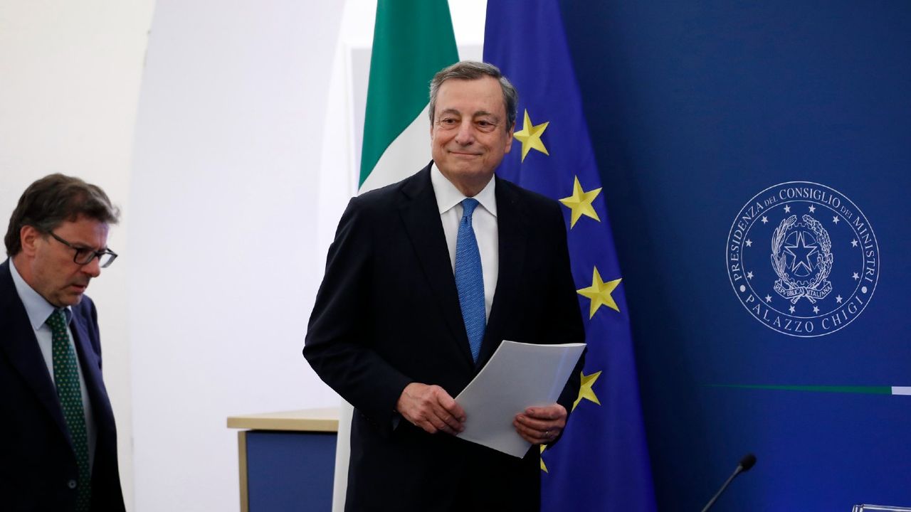 Italian prime minister Mario Draghi 