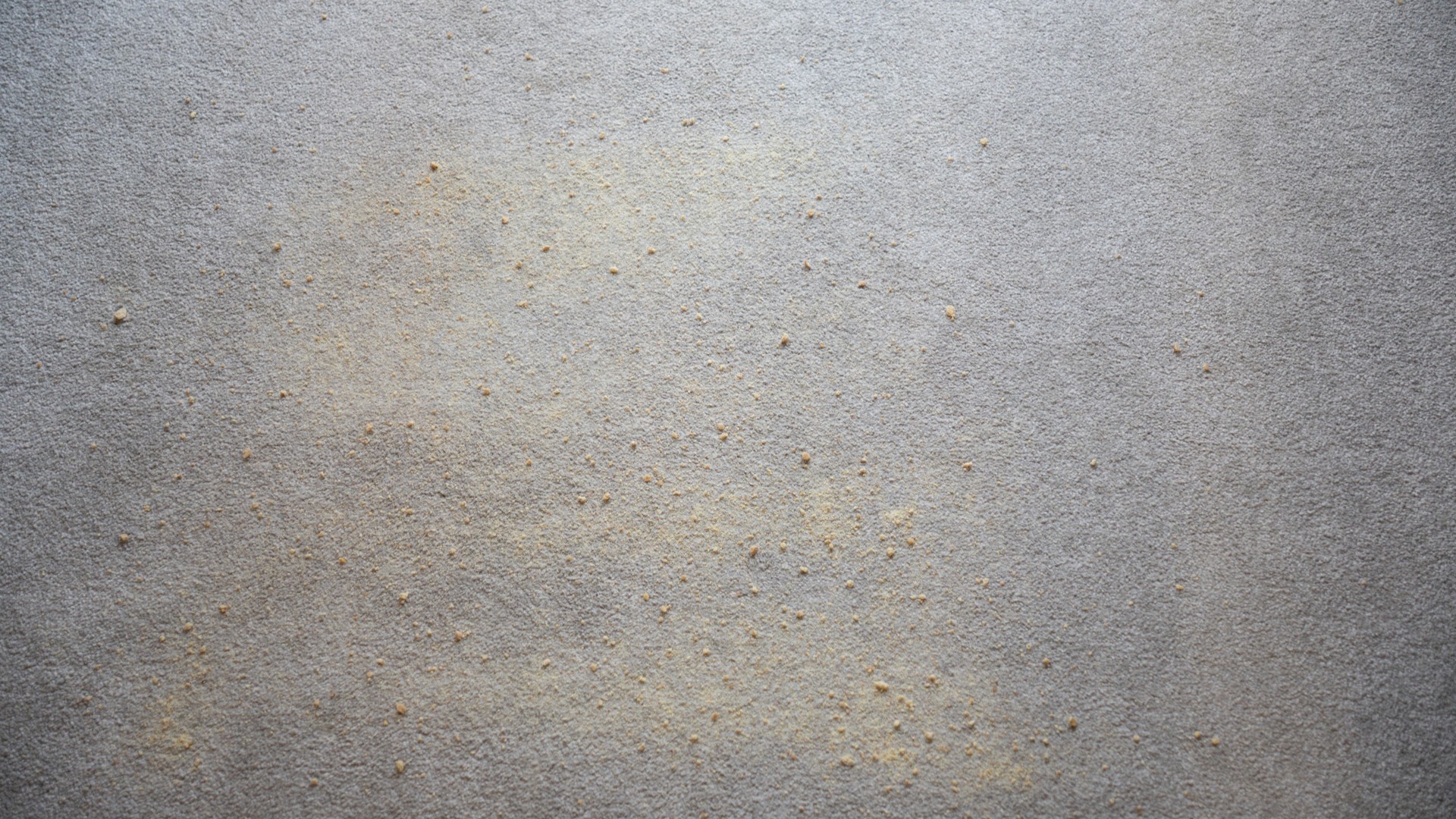 Carpet with crumbs
