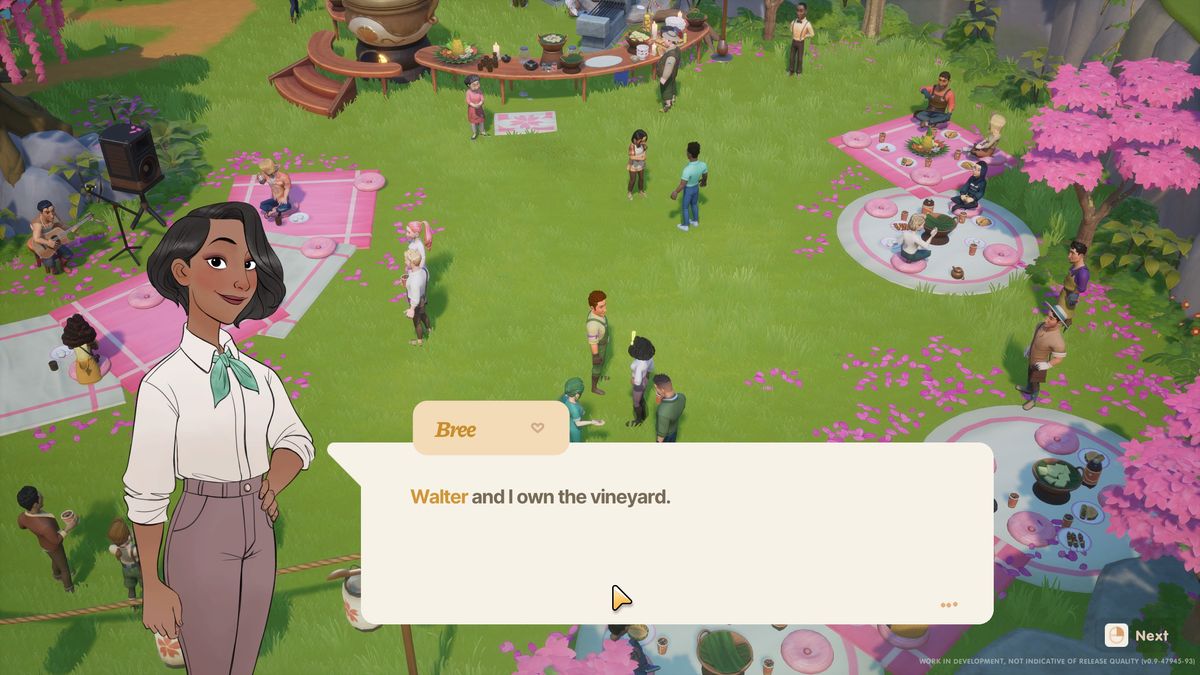 Person in a life farming sim