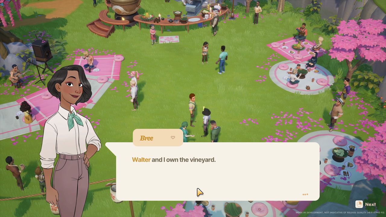 Person in a life farming sim