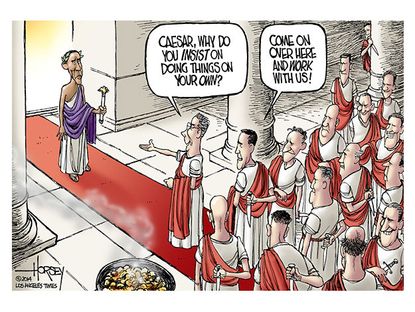 Obama cartoon executive order GOP compromise