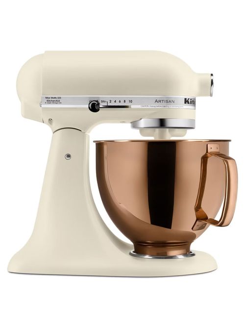 KitchenAid 5qt 10-Speed Stand Mixer With Copper Bowl &ndash;Fresh Linen 