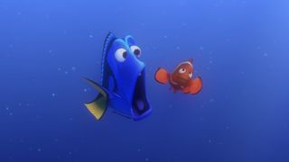 Dory tries to speak whale in Finding Nemo