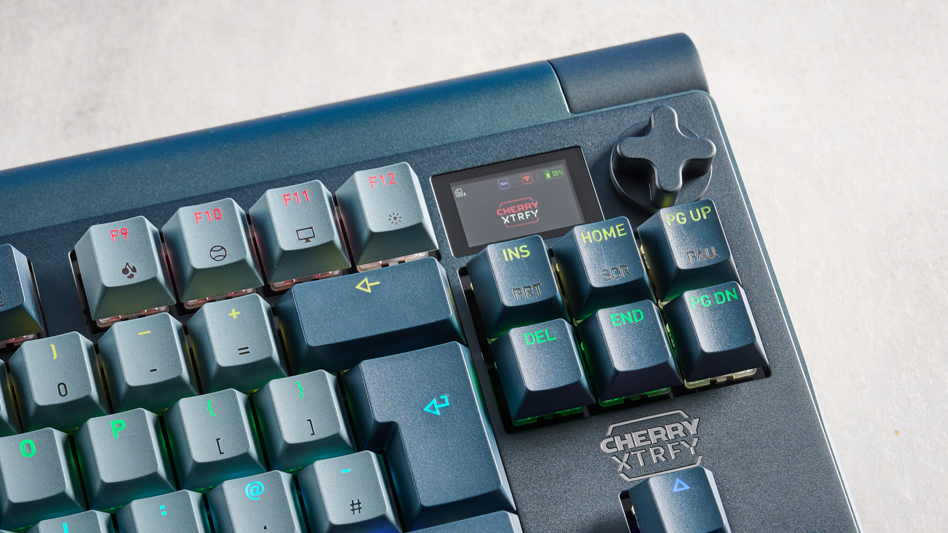 A Cherry XTRFY MX 8.3 TKL Wireless keyboard