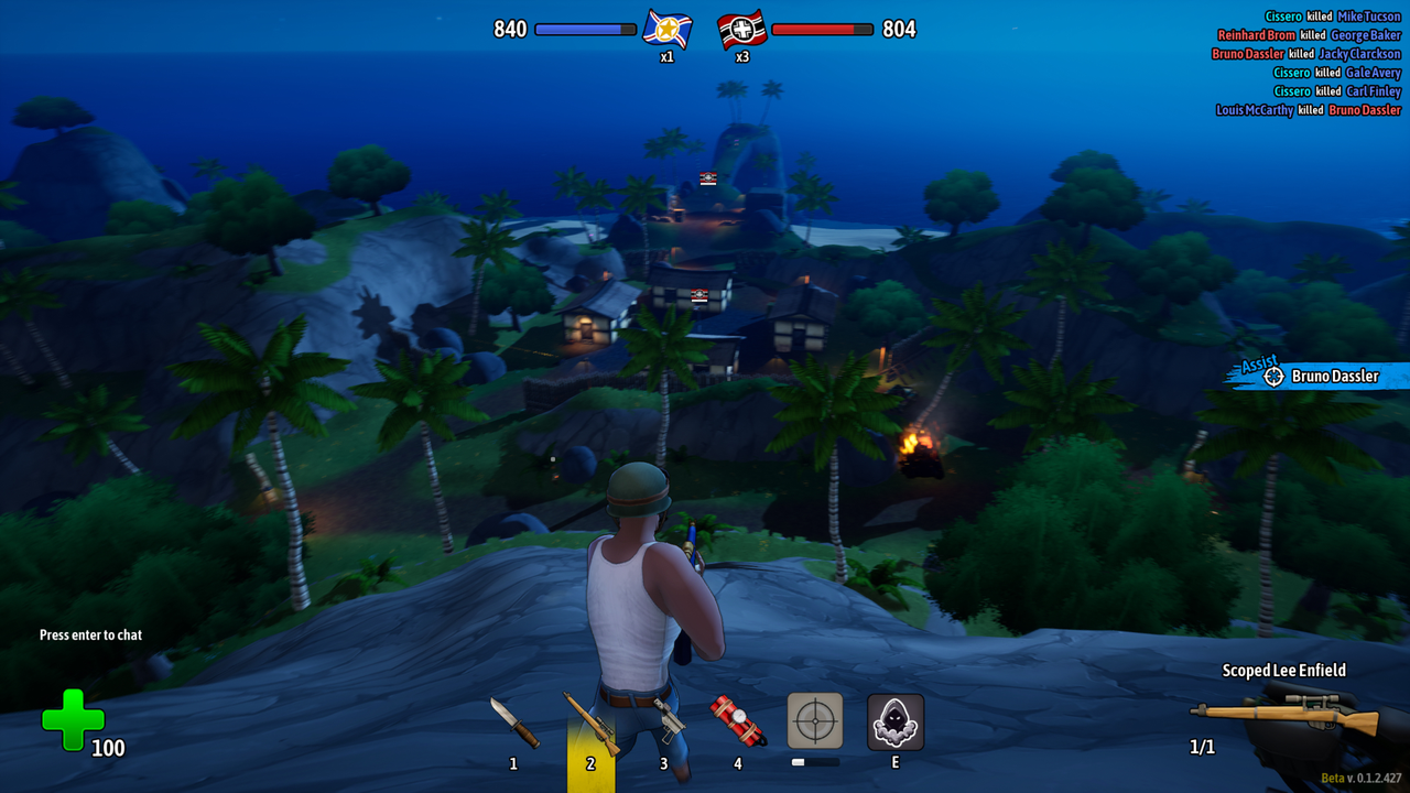 Screenshot from an in-development build of Heroes of Valor