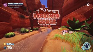 Bugsnax map: Scorched Gorge