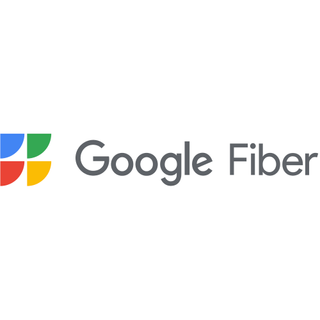 Google Fiber logo on a white square background
