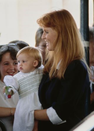 Sarah Ferguson, Duchess of York with Princess Beatrice