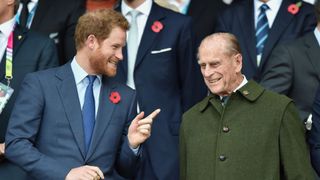 Prince Harry and Prince Philip