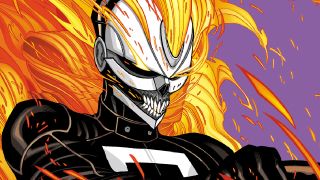 Ghost Rider's Robbie Reyes featured in Marvel Comics.
