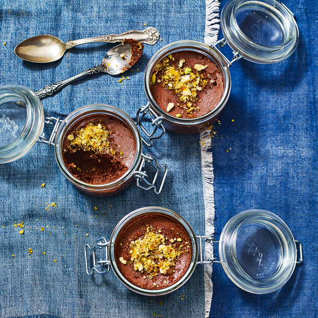 Chocolate Mousse with Honey-Hazlenut Praline, Dessert Recipes