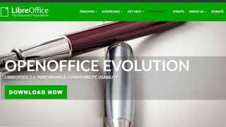LibreOffice's homepage